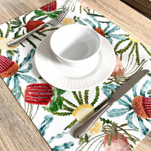 Load image into Gallery viewer, Australian Banksia Placemat Silken Twine Table Runner