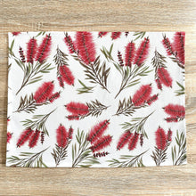 Load image into Gallery viewer, Australian Bottlebrush Placemat Silken Twine Table Runner