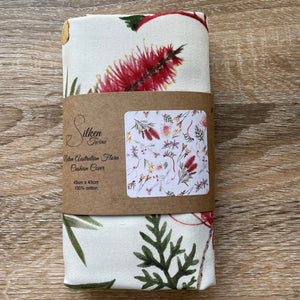 Australian Flora Cushion Cover All Over Cotton Drill Silken Twine Cushion Cover