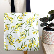Load image into Gallery viewer, Australian Golden Wattle reusable bag Silken Twine Tote Bag