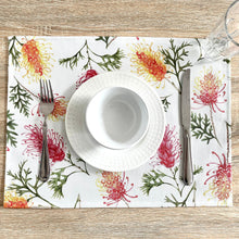 Load image into Gallery viewer, Australian Grevillea Placemat Silken Twine Table Runner
