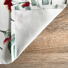 Load image into Gallery viewer, Australian Gum Blossom Placemat Silken Twine Table Runner