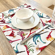 Load image into Gallery viewer, Australian Kangaroo Paw Placemat Silken Twine Table Runner