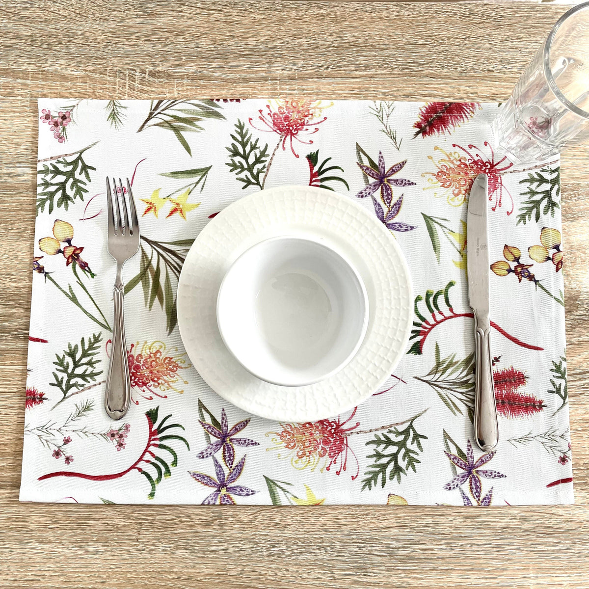 Australian Natives Placemat Australian Made Gifts Silken Twine