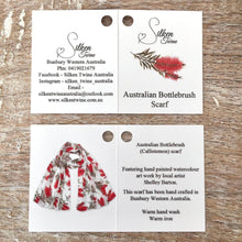 Load image into Gallery viewer, Australian Bottlebrush Scarf Silken Twine Scarf
