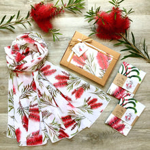 Load image into Gallery viewer, Australian Bottlebrush Scarf Silken Twine Scarf