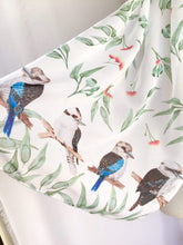 Load image into Gallery viewer, Australian Kookaburra Scarf Silken Twine Scarf