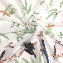 Load image into Gallery viewer, Australian Kookaburra Scarf Silken Twine Scarf