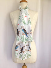 Load image into Gallery viewer, Australian Kookaburra Scarf Silken Twine Scarf