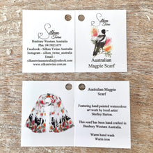 Load image into Gallery viewer, Australian Magpies Scarf Silken Twine Scarf
