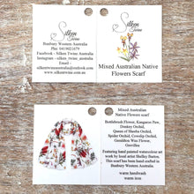 Load image into Gallery viewer, Australian Native Wild Flowers Scarf Silken Twine Scarf
