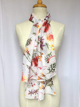 Load image into Gallery viewer, Australian Native Wild Flowers Scarf Silken Twine Scarf
