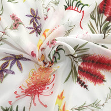Load image into Gallery viewer, Australian Native Wild Flowers Scarf Silken Twine Scarf