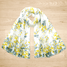 Load image into Gallery viewer, Australian Silver Wattle Scarf Silken Twine Scarf