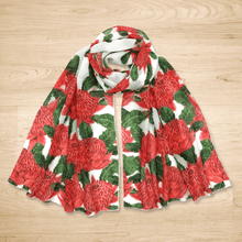Load image into Gallery viewer, Australian Waratah Flower Scarf Silken Twine Scarf