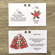 Load image into Gallery viewer, Australian Waratah Flower Scarf Silken Twine Scarf