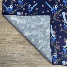 Load image into Gallery viewer, Blue Wren Mini's Handkerchief Navy Silken Twine Handkerchief