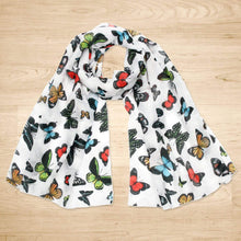 Load image into Gallery viewer, Butterflies of Australia Scarf Silken Twine Scarf