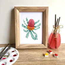 Load image into Gallery viewer, Firewood Banksia Art Print Silken Twine Art Print