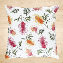 Load image into Gallery viewer, Grevillea Cushion Cover Cotton Drill Silken Twine Cushion Cover