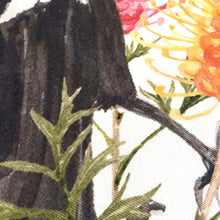 Load image into Gallery viewer, Magpie and Grevillea Cushion Cover Side Cotton Drill