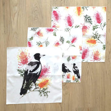 Load image into Gallery viewer, Magpie Handkerchief 3 pack Silken Twine Handkerchief