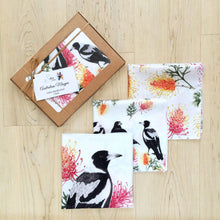 Load image into Gallery viewer, Magpie Handkerchief 3 pack Silken Twine Handkerchief