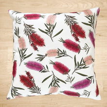 Load image into Gallery viewer, Multi Bottlebrush Cushion Cover Cotton Drill Silken Twine Cushion Cover
