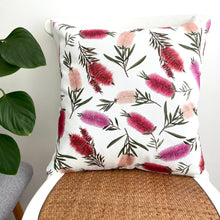 Load image into Gallery viewer, Multi Bottlebrush Cushion Cover Cotton Drill Silken Twine Cushion Cover