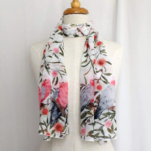 Load image into Gallery viewer, Pink and Grey Galah Scarf Silken Twine Scarf