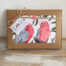 Load image into Gallery viewer, Pink and Grey Galah Scarf Silken Twine Scarf
