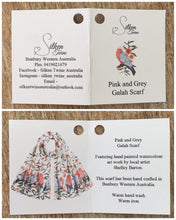 Load image into Gallery viewer, Pink and Grey Galah Scarf Silken Twine Scarf