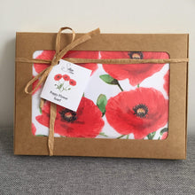 Load image into Gallery viewer, Red Poppy Flower Scarf Silken Twine Scarf