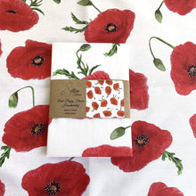 Load image into Gallery viewer, Red Poppy Handkerchief Silken Twine Handkerchief