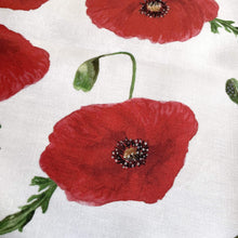 Load image into Gallery viewer, Red Poppy Handkerchief Silken Twine Handkerchief