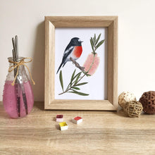 Load image into Gallery viewer, Scarlet Robin Art Print set of 3 Silken Twine Art Print