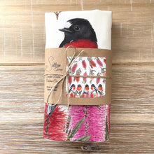 Load image into Gallery viewer, Scarlet Robin Cushion Cover Cotton Drill Silken Twine Cushion Cover