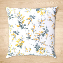 Load image into Gallery viewer, Silver Wattle Cushion Cover Cotton Drill