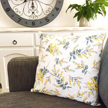 Load image into Gallery viewer, Silver Wattle Cushion Cover Cotton Drill