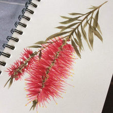 Load image into Gallery viewer, Single Bottlebrush Handkerchief Silken Twine Handkerchief