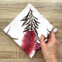 Load image into Gallery viewer, Single Bottlebrush Handkerchief Silken Twine Handkerchief