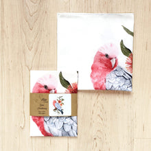 Load image into Gallery viewer, Single Galah Handkerchief Large Bird Silken Twine Handkerchief