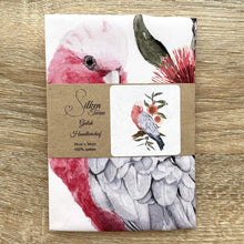 Load image into Gallery viewer, Single Galah Handkerchief Large Bird Silken Twine Handkerchief