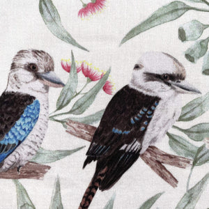 Single Kookaburra Handkerchief 5 birds Silken Twine Handkerchief