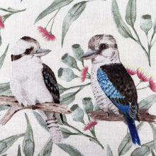 Load image into Gallery viewer, Single Kookaburra Handkerchief 5 birds Silken Twine Handkerchief