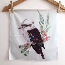 Load image into Gallery viewer, Single Kookaburra Handkerchief Mint Green Silken Twine Handkerchief