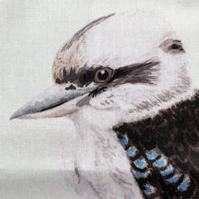 Load image into Gallery viewer, Single Kookaburra Handkerchief Mint Green Silken Twine Handkerchief