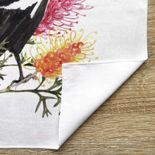 Load image into Gallery viewer, Single Magpie Large Bird Silken Twine Handkerchief