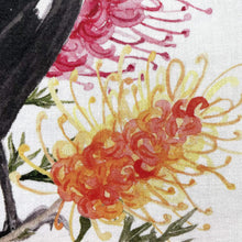 Load image into Gallery viewer, Single Magpie Large Bird Silken Twine Handkerchief