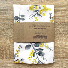 Load image into Gallery viewer, Single Silver Wattle Handkerchief Silken Twine Handkerchief